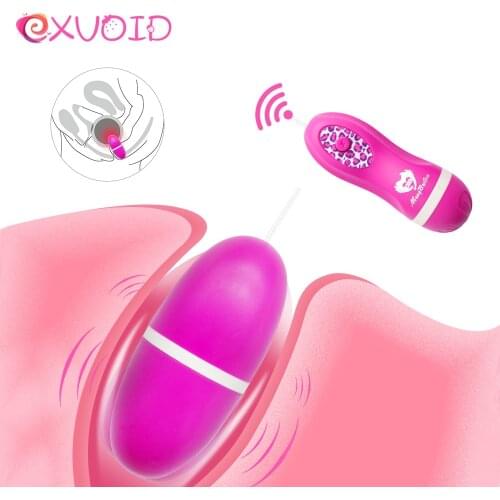 EXVOID Egg Vibrator Remote Control Clitoris Stimulator Nipple G-Spot Massager Orgasm Waterproof Sex Toys for Women Adult Product