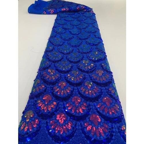 High Quality Nigerian Tulle Lace Fabrics Latest sequins Mesh African Lace Fabric Bride French Net Lace Fabric ZXN192