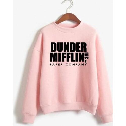 Women Dunder Mifflin Inc Paper Company Wernham Hogg TV Show Michael Scott Space Sweatshirt Tops The Office Tv Hoodie Men