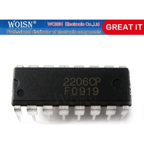 2pcs/lot XR2206CP XR-2206 XR2206 DIP-16 Monolithic Function Generator IC In Stock