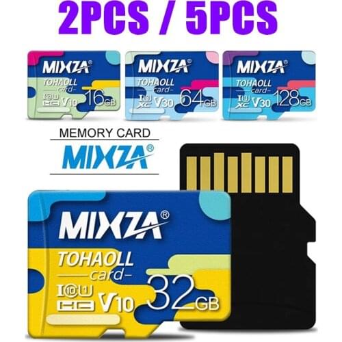 5PCS 2PCS/lot MIXZA Flash Memory Card 256GB 128GB 64GB U3 80MB/S TF Card 32GB 16GB Class10 UHS-1 TF/SD Card for Phone