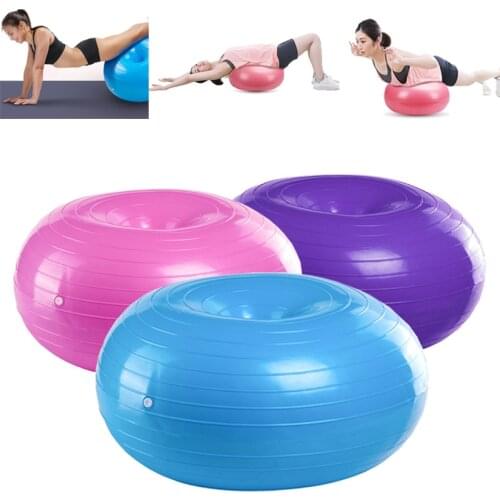 50cm Yoga Ball Thickened PVC Fitness Balls Inflatable Body Shaping Balance Training Home Workout Gym Pilates Exercise Equipment