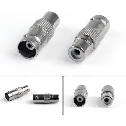 Artudatech 10pcs/40PCS/100PCS BNC Female Plug to RCA Female Jack Adapter Connector Coupler For CCTV Parts