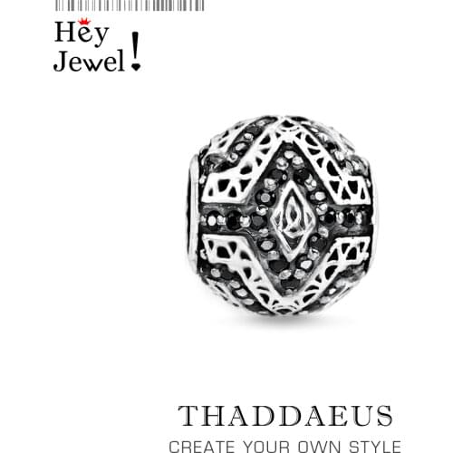 Beads Panther,925 Sterling Silver CZ Gift Fits Women Men Bracelet Europe Necklace Karma Charms European Jewelry Accessories