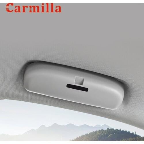 Carmilla New Design Car Sunglasses Case Holder Glasses Cage Storage Box for Jeep Compass MP 2017 - 2021 Accessories