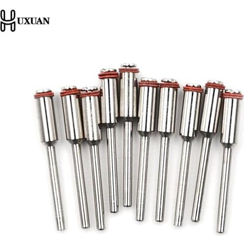 10Pc 3.175mm Diamond Cutting Disc Mandrels Polishing Wheel Mandrel Cutting Wheel Holder For Rotary Tool Dremel Accessories
