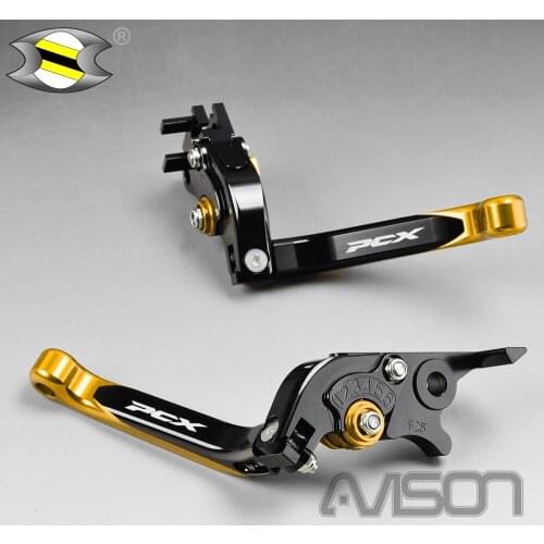 For PCX 125 150 2010 - 2017 Motorcycle Folding Extendable Brake Clutch Lever CNC 6061 Billet Aluminum