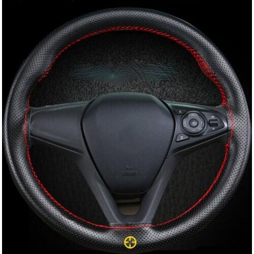 Genuine Leather Car Steering Wheel Cover Universal For Volvo S40 S60 S80 S90 V40 V60 V70 V90 XC60 XC70 XC90