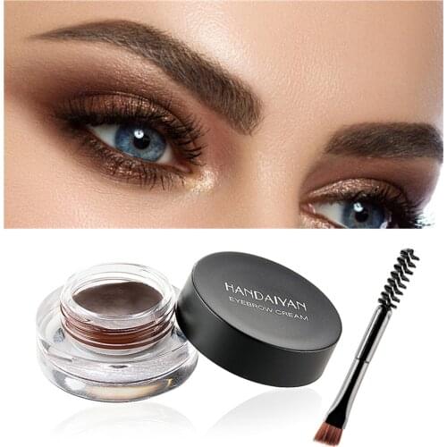 12 Colors Waterproof Eyebrow Cream Long Lasting Eye Brow Enhancer Gel Easy To Color Brown High Pigmented Brows Makeup Cosmetic