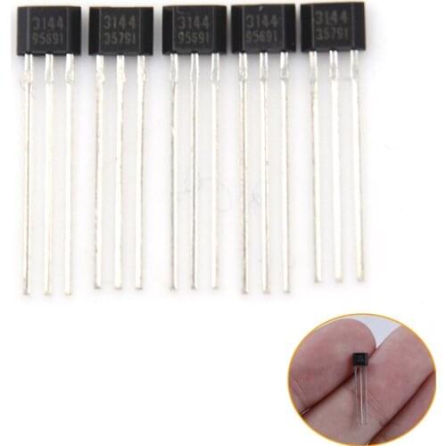 Hot Sale 5pcs/10pcs Hall Element 49E OH49E SS49E/A3144 OH3144 Y3144 Linear Sensor Hall Sensor 3V~6.5V