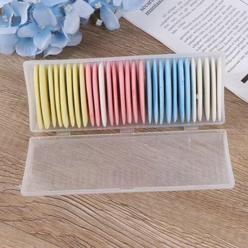 30Pcs Colorful Erasable Fabric Tailors Chalk Fabric Patchwork Sewing Markers
