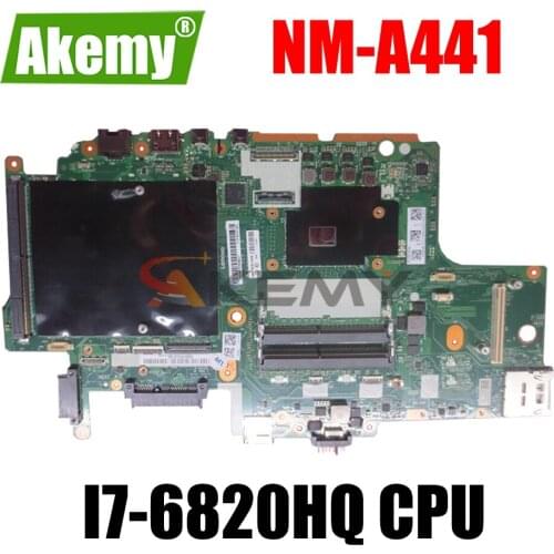 For Lenovo Thinkpad P70 laptop motherboard BP700 NM-A441 with CPU SR2FU I7-6820HQ DDR4 FRU 01AV312 100% Fully Tested