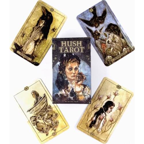 Hush Tarot Deck Leisure Party Table Game High Quality Fortune-telling Prophecy Oracle Cards With Guide Book