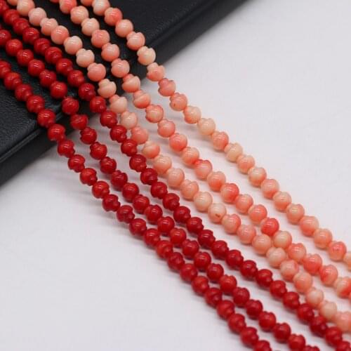 Natural Coral Beads Mushroom Shape Coral Loose Beads Necklace Accessories Charms for Jewelry Making Bracelet Earrings Gift