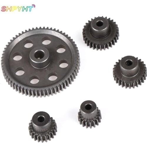 NEW Metal Diff Main Gear 64T 11181 Motor Pinion Gears 21T Truck 1/10 RC Parts HSP BRONTOSAURUS Himoto Amax Redcat Exceed 94111