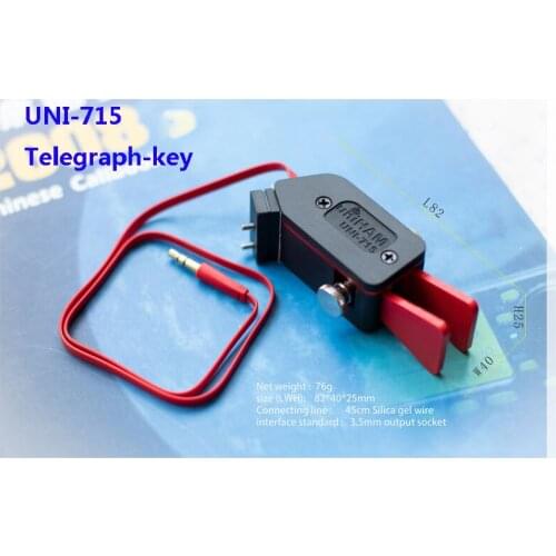 NEW UNI -715 Automatic Paddle Key Keyer CW Morse Code for HAM RADIO YAESU FT-817 818 Right Hand or Left Hand