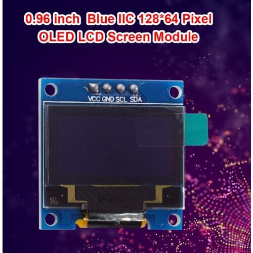HW-239 0.96 Inch Blue Color 128X64 OLED Display Module SSD1306 IIC I2C Communicate LCD Touch Display Module Screen Board 5V