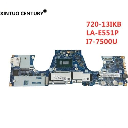 For Lenovo YOGA 720-13IKB original mainboard LA-E551P Laptop motherboard 16G-RAM I7-7500U CPU