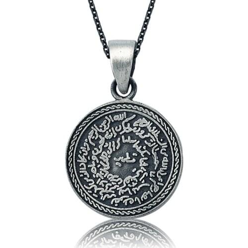 Real Silver 925 Jewelry Silver Kıtmir and Mühr-Sheriff of Lady Necklace