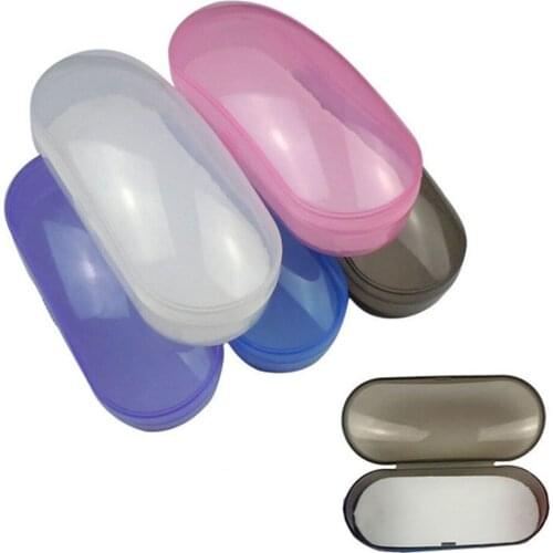 1pc Transparent PVC Glasses Case Women Men Plastic Sunglasses Glasses Box Hard Eyeglasses Case Reading Glasses Case Random color