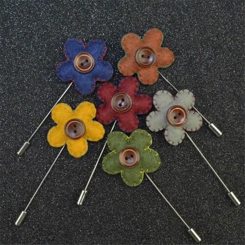 SEA MEW Flower Brooches For Clothes