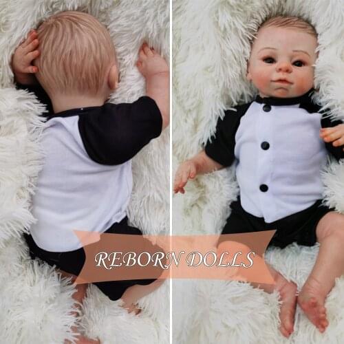 Baby Reborn Silicone And Realistic Reborn Baby Doll Boy Bebe Toy For Girls Baby Birthday Gift For Child Bedtime Early Education