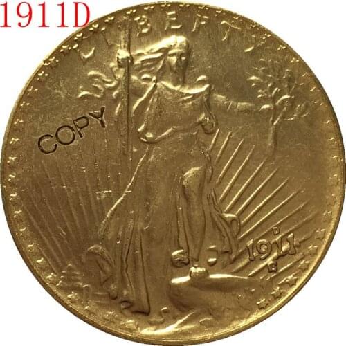 USA 1911-D $20 St. Gaudens Coin Copy