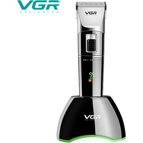 VGR 002 hair clipper hair trimmer rechargeable hair clipper haircut machine LCD display powerful hair clipper