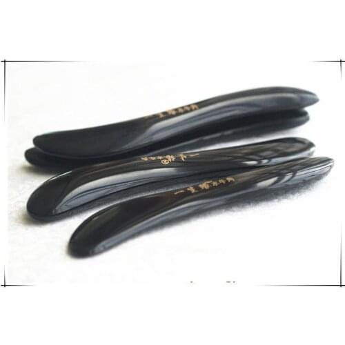 High Quality Gua Sha plate 100% Board BUFFALO HORN full-body beauty care scrapping plates slimming guasha tool 10pcs/lot free