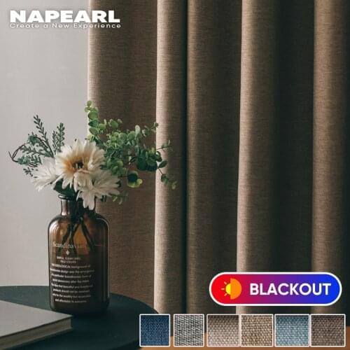 NAPEARL Modern Blackout Curtains For Window DIY Design Style 6 Colors Curtain For Living Room For Kitchen Bedroom Cortains Drape