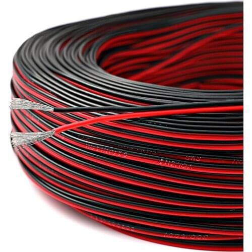 1M2Pin copper wire LED cable multi-specification IEC RVB PVC insulation tape extension cord UL2468 power cord