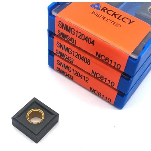10pcs SNMG120404 SNMG120408 SNMG120412 NC6110 Special Cast Iron External Turning Cutting Boring CNC Tools Cement Carbide Inserts
