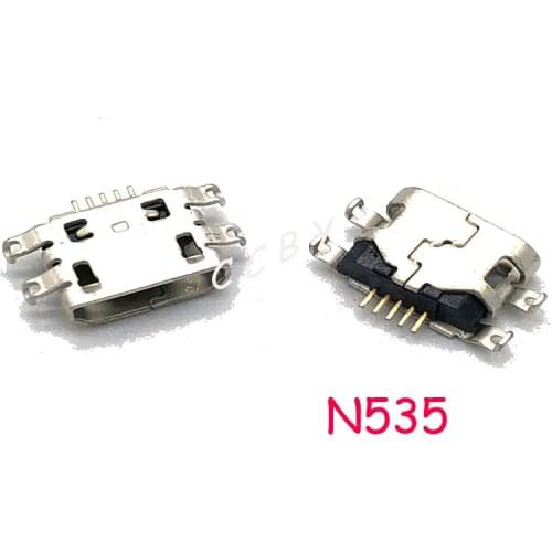 100pcs For Nokia Lumia 535 N535 532 435 501 502 A501 micro USB Dock jack socket Connector Charging Port Plug