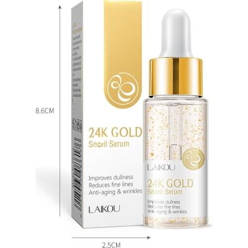 24K Gold Snail Serum Face Serum Whitening Moisturizing Day Creams Exquisite Anti-wrinkle Face Skin Care