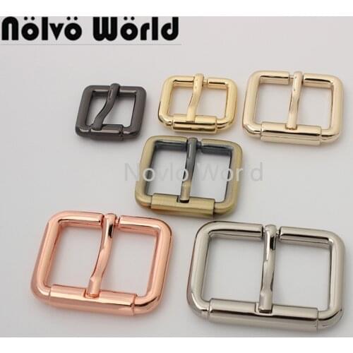 50 pieces 7 colors 6 size rectangular shape slider buckle for DIY leather bag purse belt straps adjuster