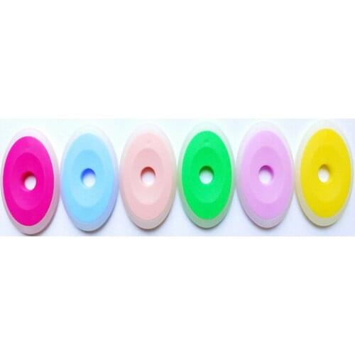 6pcs/set Of Special Eraser For Erasable Pen Easy To Erase For Primary School Students Heat Sensitive Oval Silicone Eraser