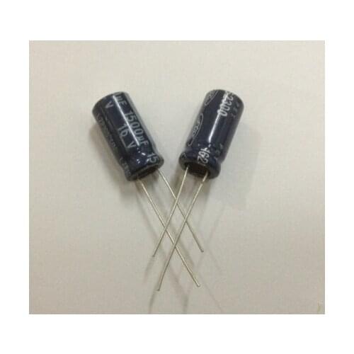 10PCS 16V 1500UF Aluminum Electrolytic Capacitor 10*20mm