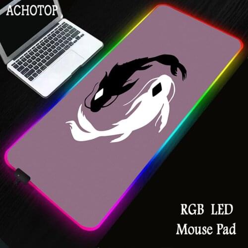 ART RGB Gaming Computer Mousepad Large Big Gamer Desk Carpet Mouse LED Mouse Pad Gaming Accessories Backlit Keyboard Mice Mat