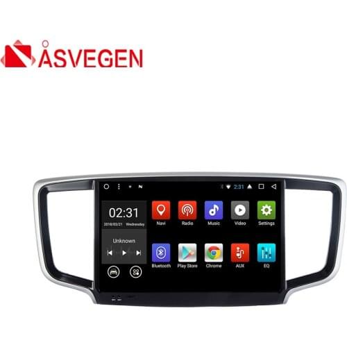 Asvegen Touch Screen Android 7.1 Quad Core Car Auto WIFI Vedio Radio Multimedia Player GPS Navigation For Honda Odyssey 2015