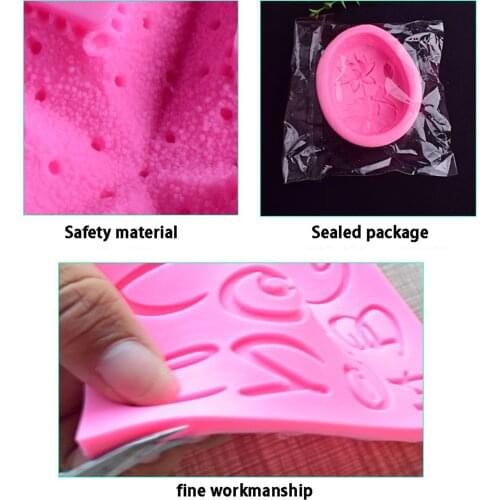 Love Heart Shape Chocolate Molds English Letter LOVE Silicone Mold Casting Molds Baking Tools for Valentines Day Gift