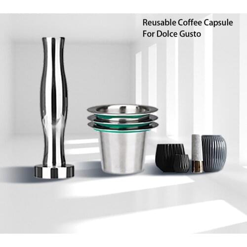 Nespresso Coffee Pods Stainless Steel Refillable Capsulas Nesspreso Reusable Coffee Filter Cup New DIY Coffee Maker Tools Gift