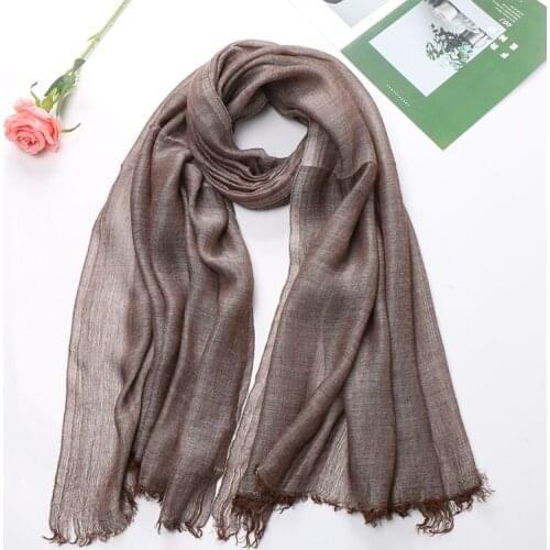 Desigual Spain Unisex Style Cotton Scarf Women Linen Shawls Solid Color Long Womens Scarves Shawl Men Scarf Bandana Headband