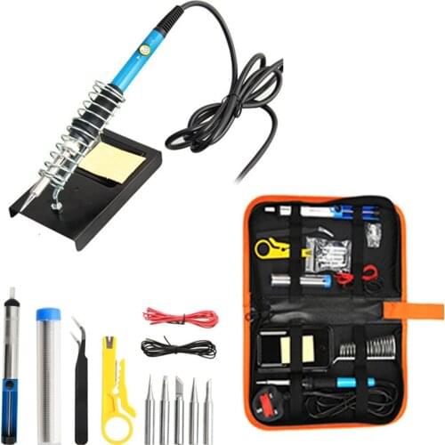 60W Soldering Iron Kits Electronic Welding Iron Tool With Temperature Range 200~450 Degree Adjustable For DIY Beginner Enginee