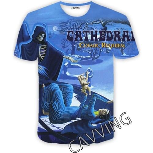 CAVVING 3D Printed CATHEDRAL BAND Casual T-shirts Hip Hop Tee Shirts Harajuku Styles Tops Clothing for Men/women