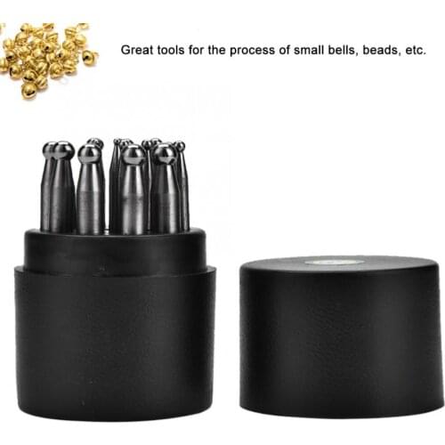 Professional 17PCS Dapping Punch Jewelry Goldsmithing Manufacturing Doming Tool Dapping Blocks Punch Jeweler Jewelry Making Tool