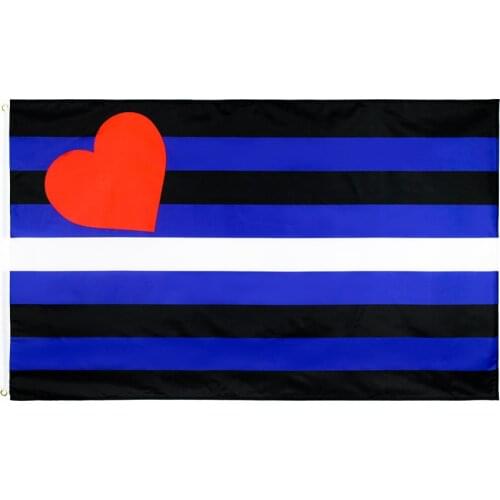 Jennifer 90x150cm LGBTQIA LGBT rainbow Gay Leather Pride Flag