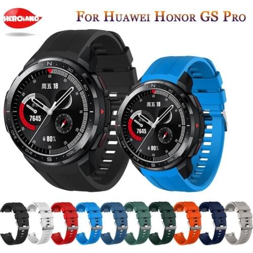 Top Quality Official style For Huawei Honor GS Pro Sport Soft Silicone Smart Bracelet Wristband For Honor GS Pro Strap Watchband