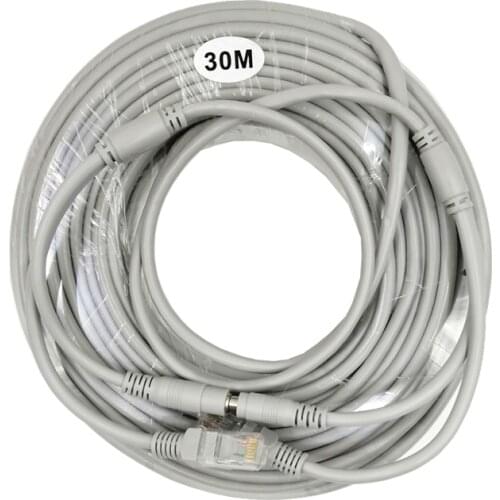 5M 10M 15M 20M 30M Cat5 Ethernet Network Cable RJ45 LAN Cord Wires For PC Computer NVR CCTV Surveillance POE IP Camera System