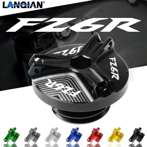 Motorcycle Oil Drain Sump Plug Engine Filler Tank Cap Cover Bolts For Yamaha FAZER600 FZ 6R 2009 2010 2011 2012 2013 2014 2015
