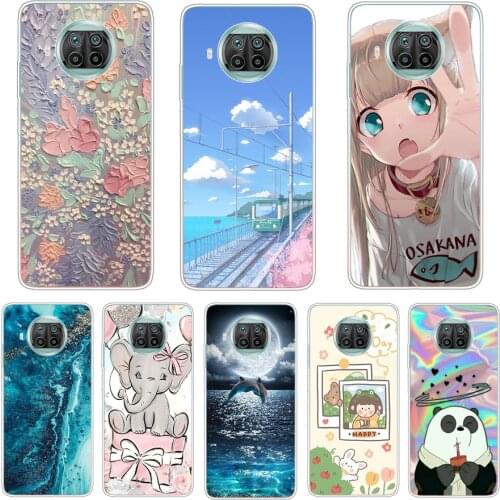 For Xiaomi Mi 10T pro Case Silicon Cover Phone Case For Xiaomi Mi 10T Lite 5G Soft Cases coque mi10pro 10 T Lite Fundas flower